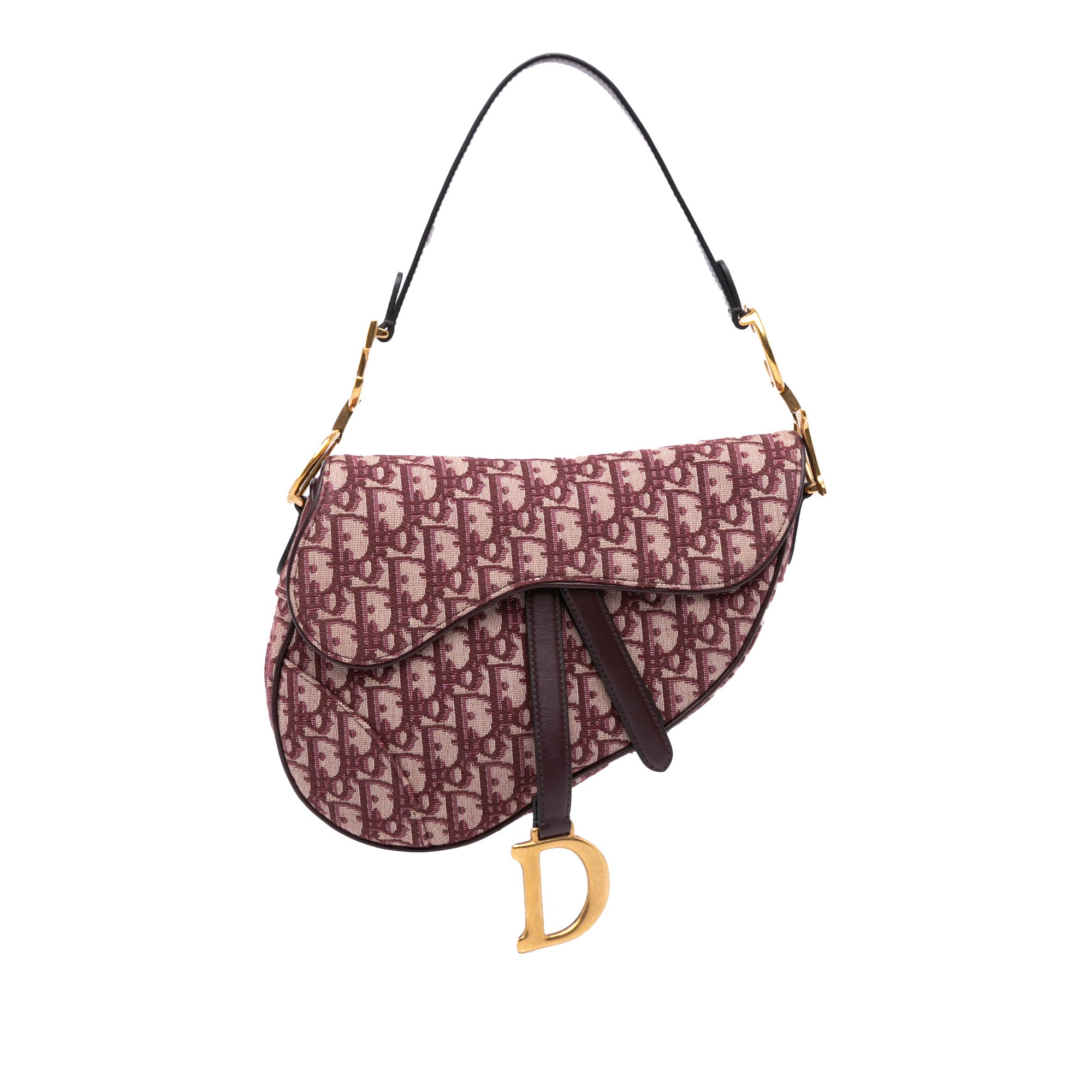 Mini Oblique Canvas Saddle Bag