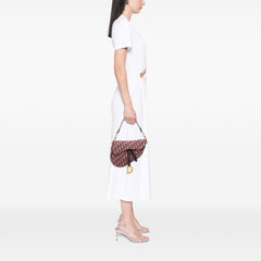 Mini Oblique Canvas Saddle Bag