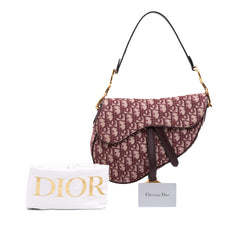 Mini Oblique Canvas Saddle Bag