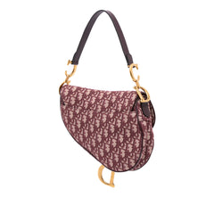 Mini Oblique Canvas Saddle Bag
