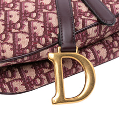 Mini Oblique Canvas Saddle Bag