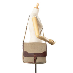 Canvas Canapa Logo Buckle Messenger Bag