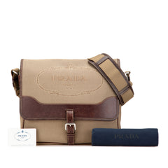Canvas Canapa Logo Buckle Messenger Bag