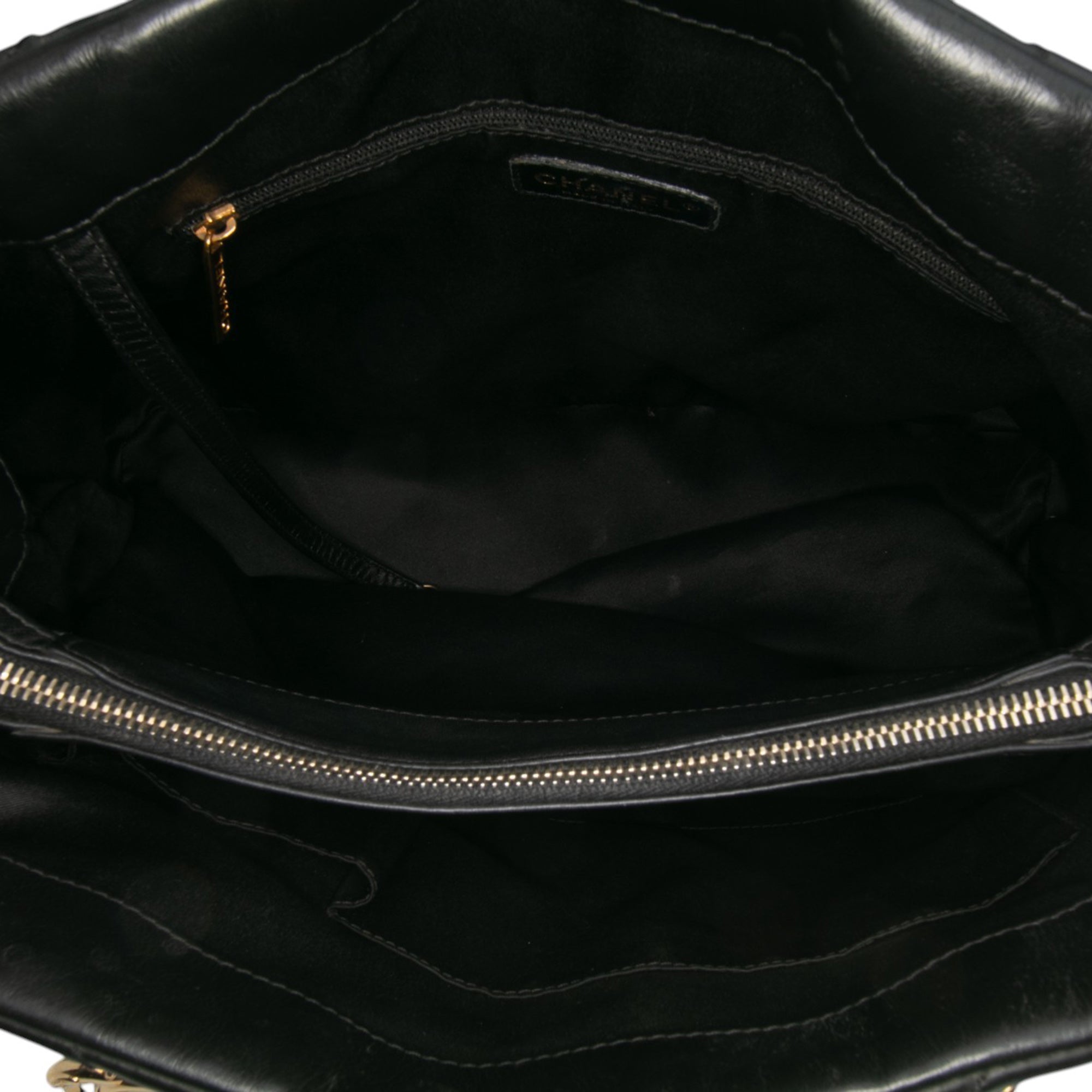 Large Chevron Calfskin Surpique Tote