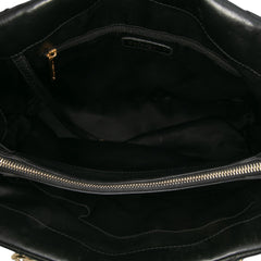 Large Chevron Calfskin Surpique Tote