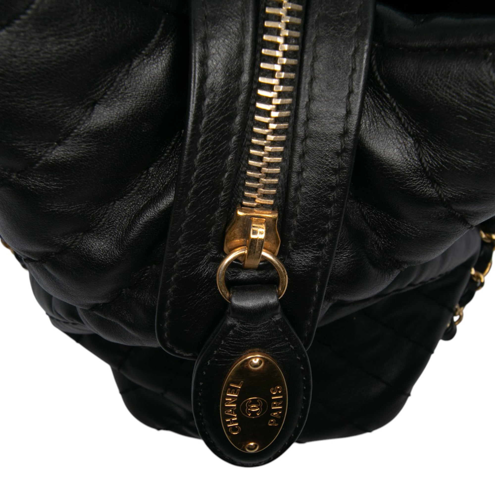 Large Chevron Calfskin Surpique Tote