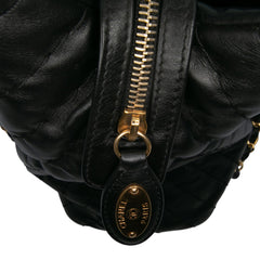 Large Chevron Calfskin Surpique Tote