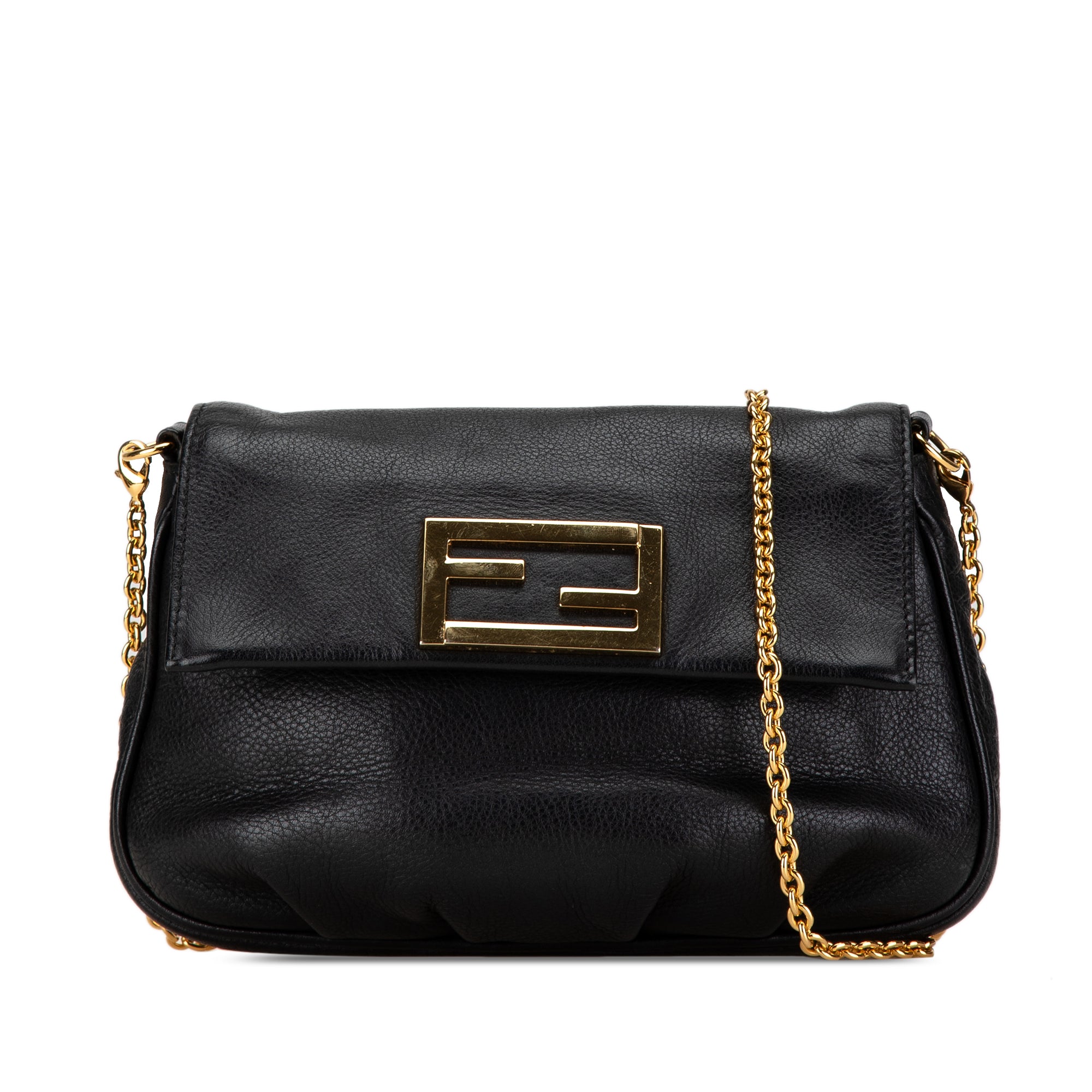 Leather Fendista Pochette Crossbody