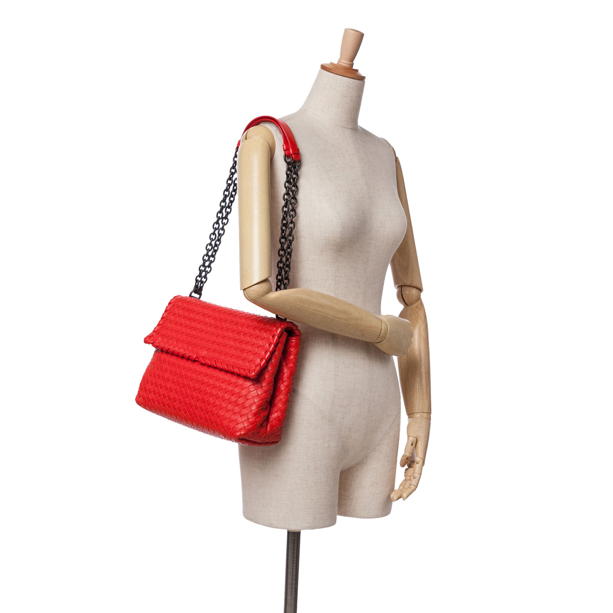 Large Nappa Intrecciato Olimpia Shoulder Bag