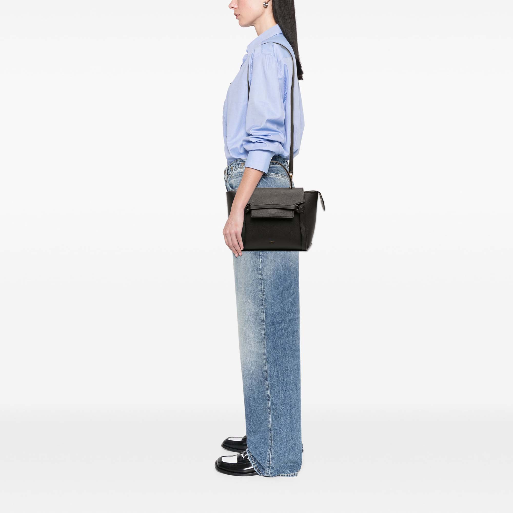Micro Grained Calfskin Belt Bag