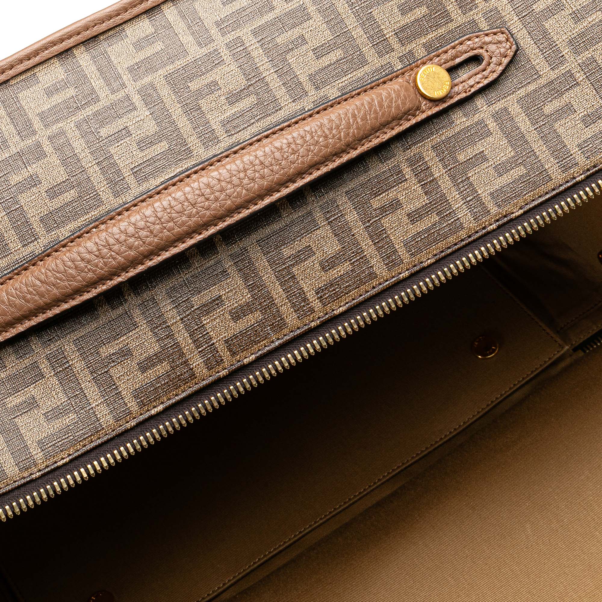 Zucca Coated Canvas Karligraphy Travel Bag
