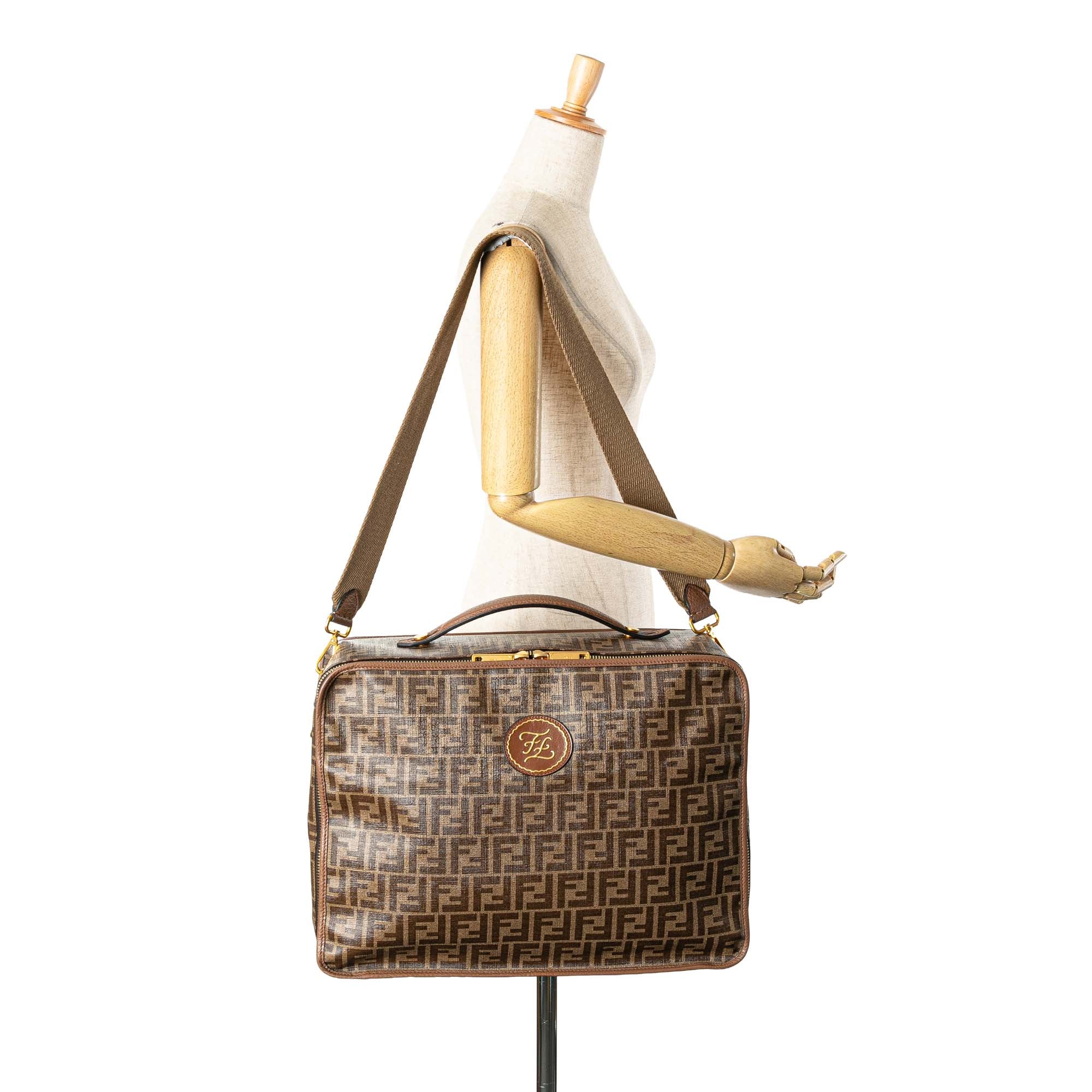 Zucca Coated Canvas Karligraphy Travel Bag