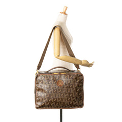 Zucca Coated Canvas Karligraphy Travel Bag