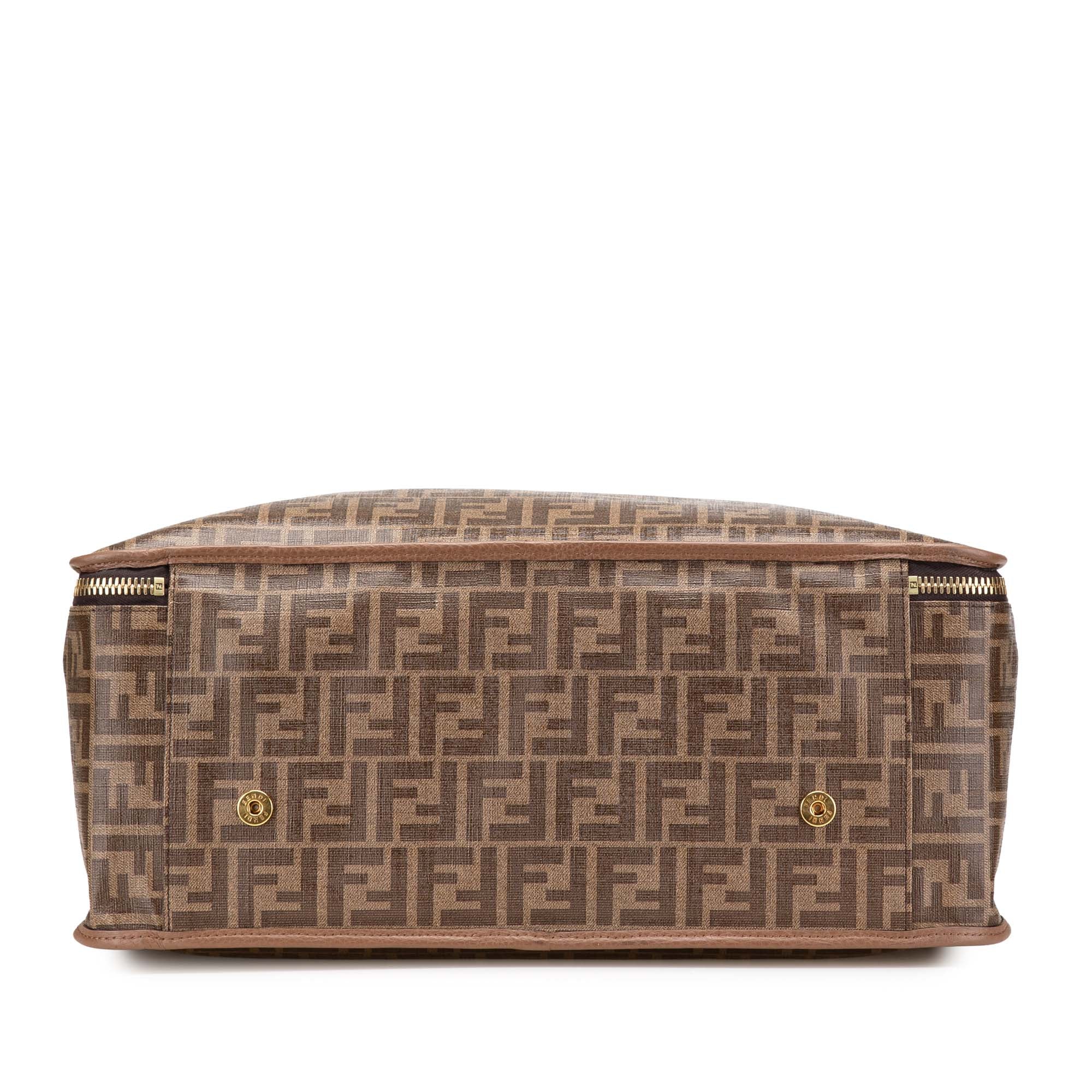 Zucca Coated Canvas Karligraphy Travel Bag