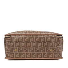 Zucca Coated Canvas Karligraphy Travel Bag