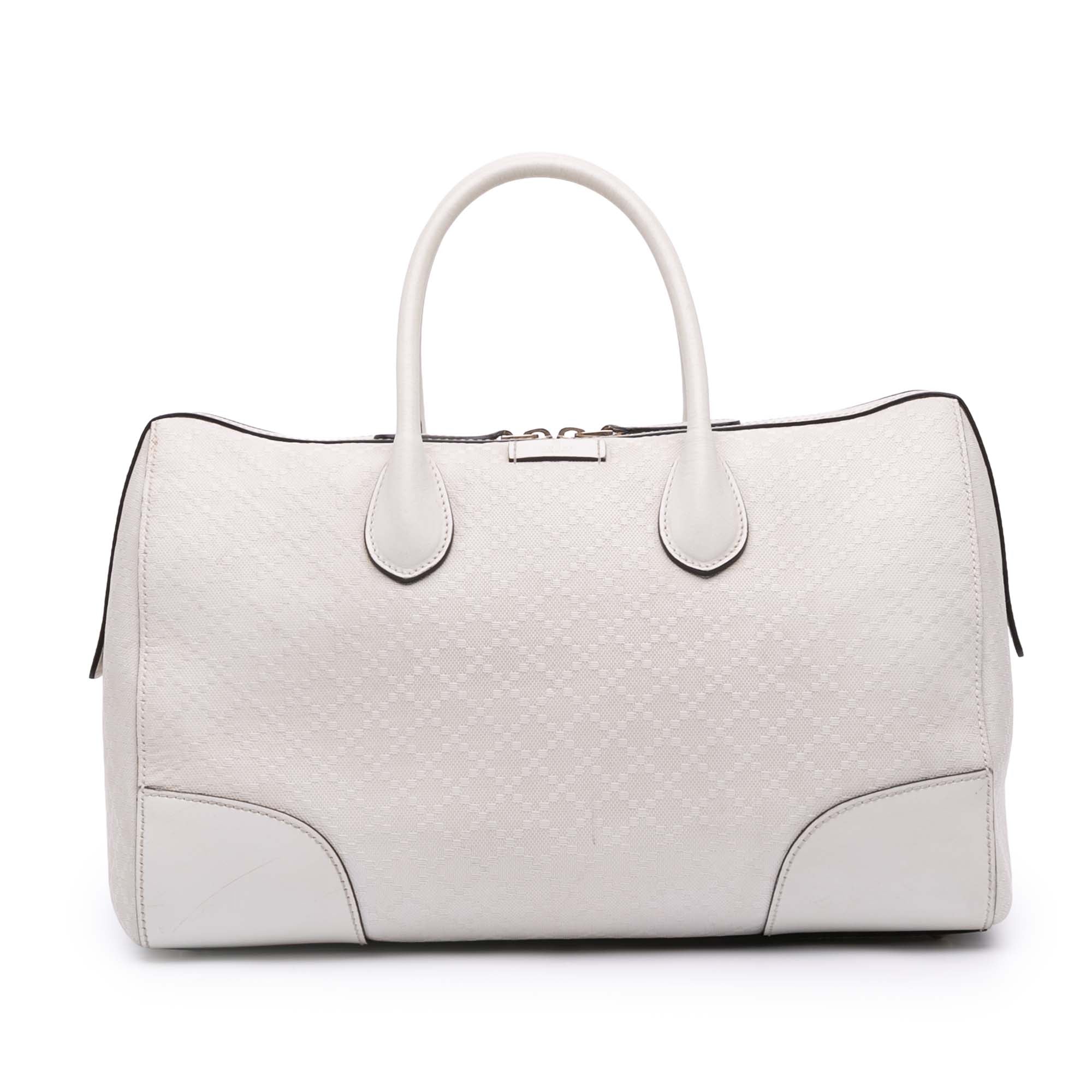 Diamante Leather Boston Bag