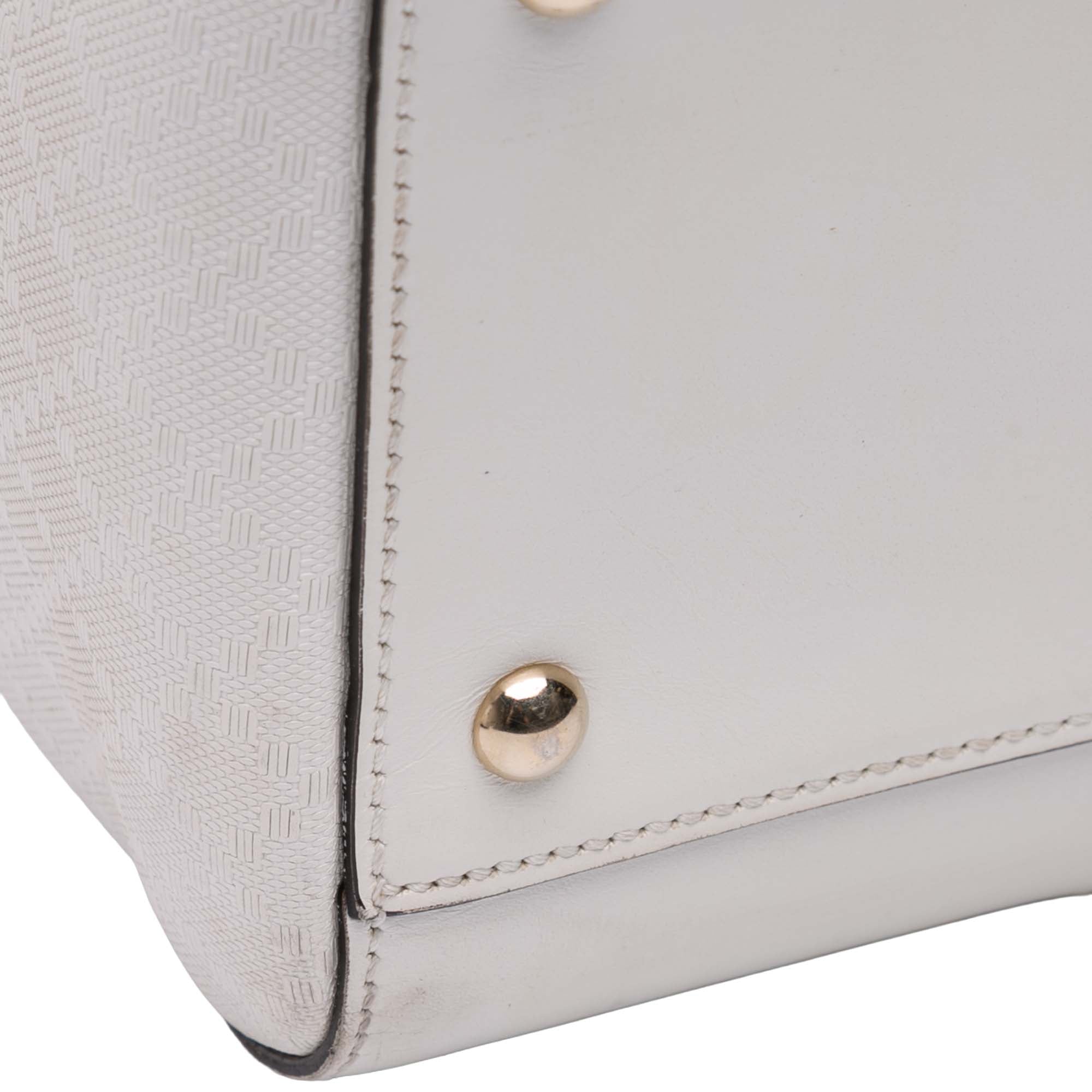 Diamante Leather Boston Bag