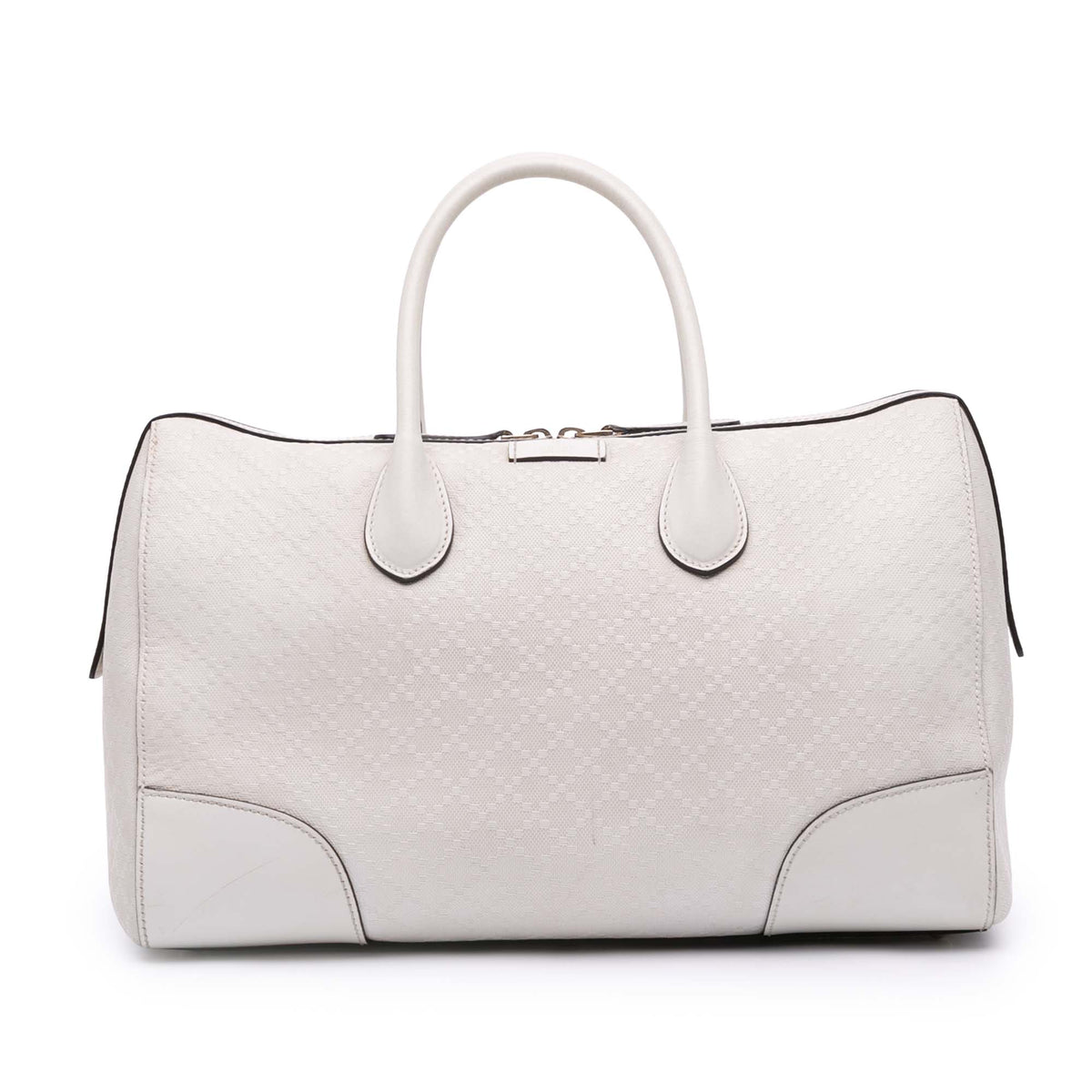 Diamante Leather Boston Bag