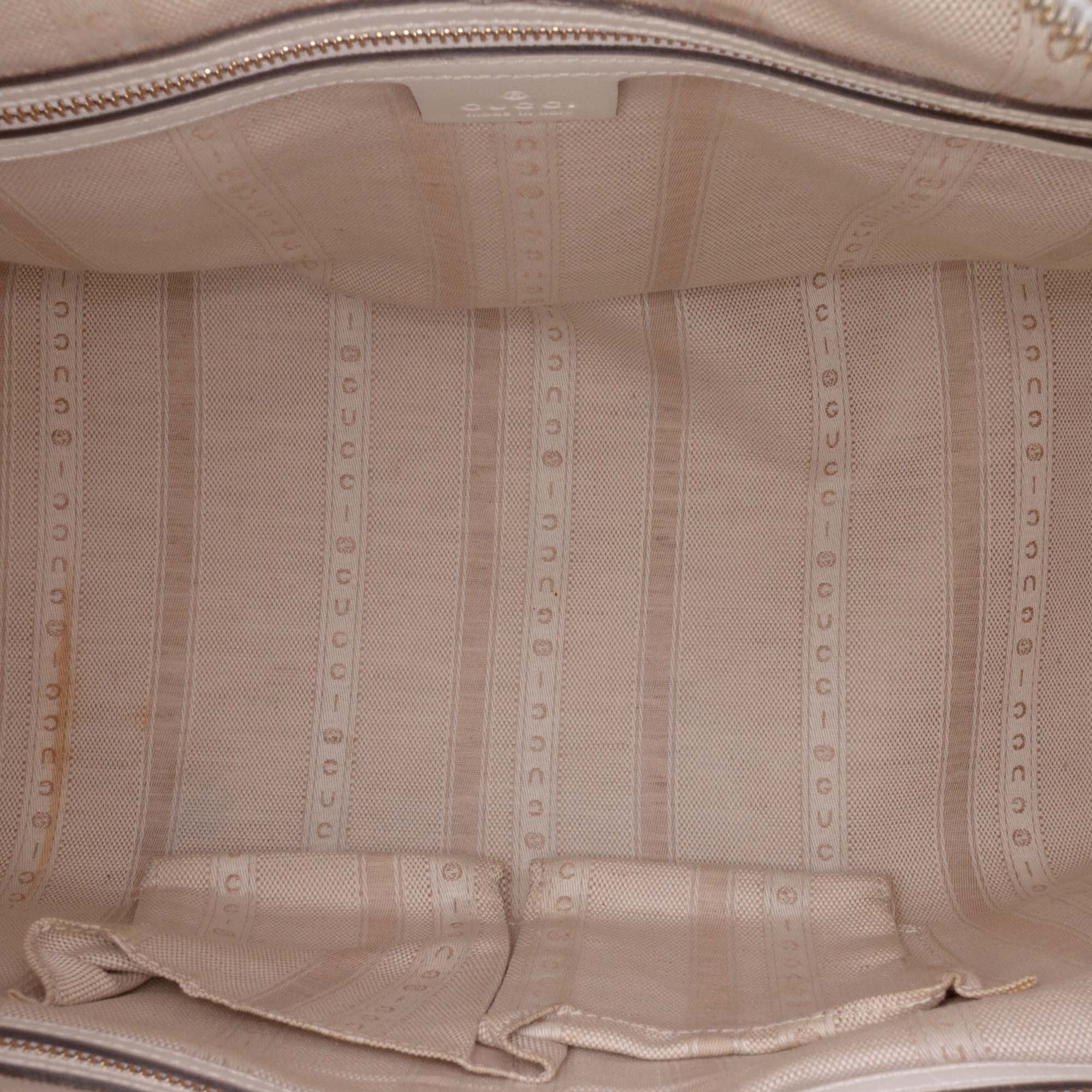 Diamante Leather Boston Bag