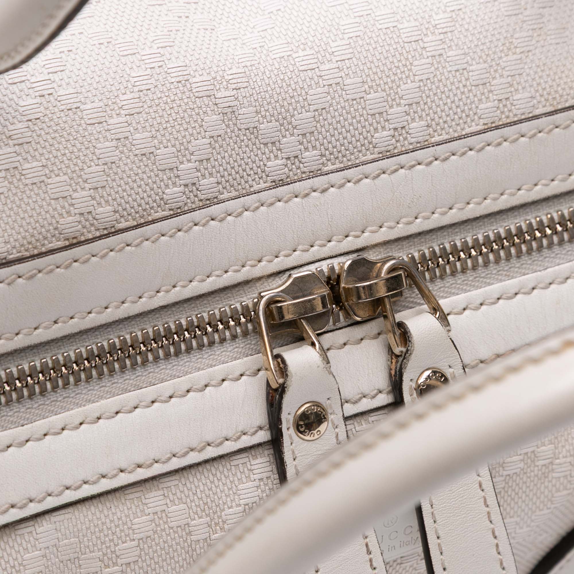 Diamante Leather Boston Bag