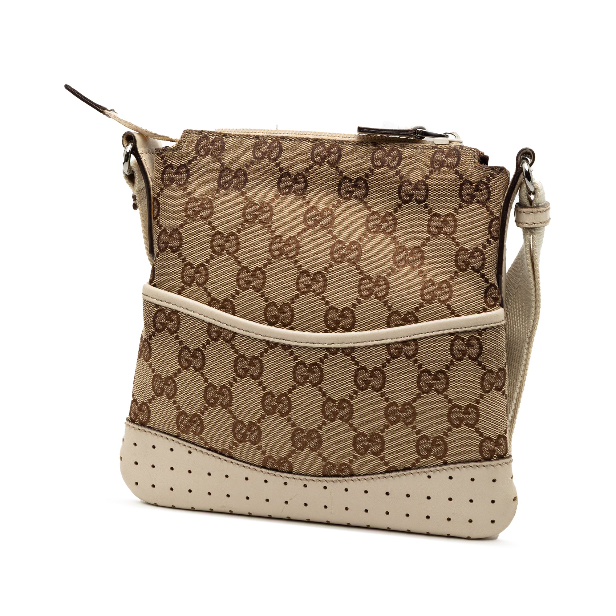 GG Canvas Perforated Crossbody
