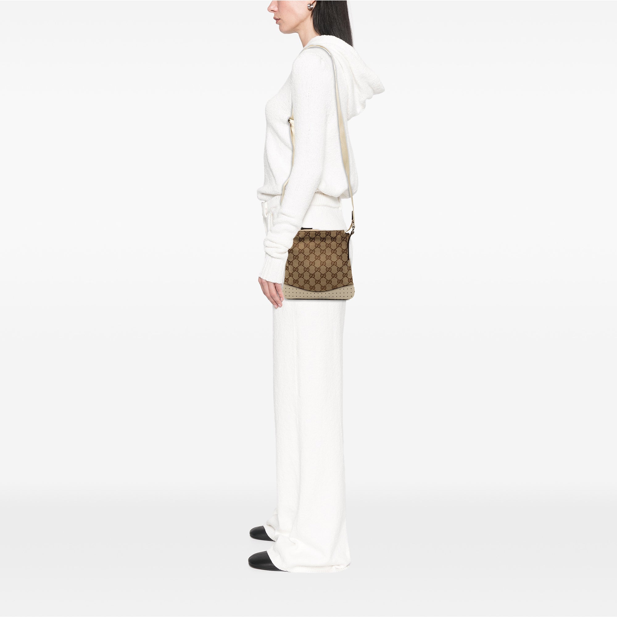 GG Canvas Perforated Crossbody