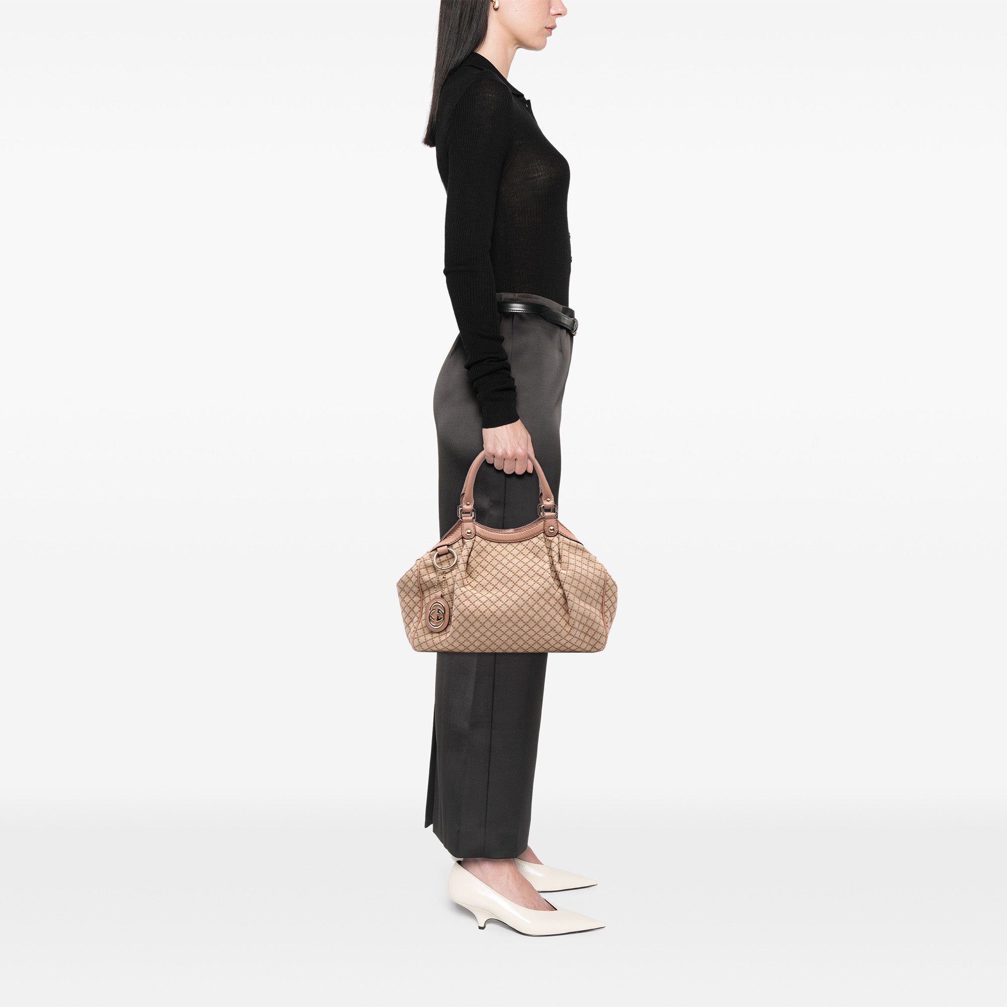 Medium Diamante Canvas Sukey Tote