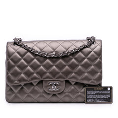 Jumbo Classic Lambskin Double Flap