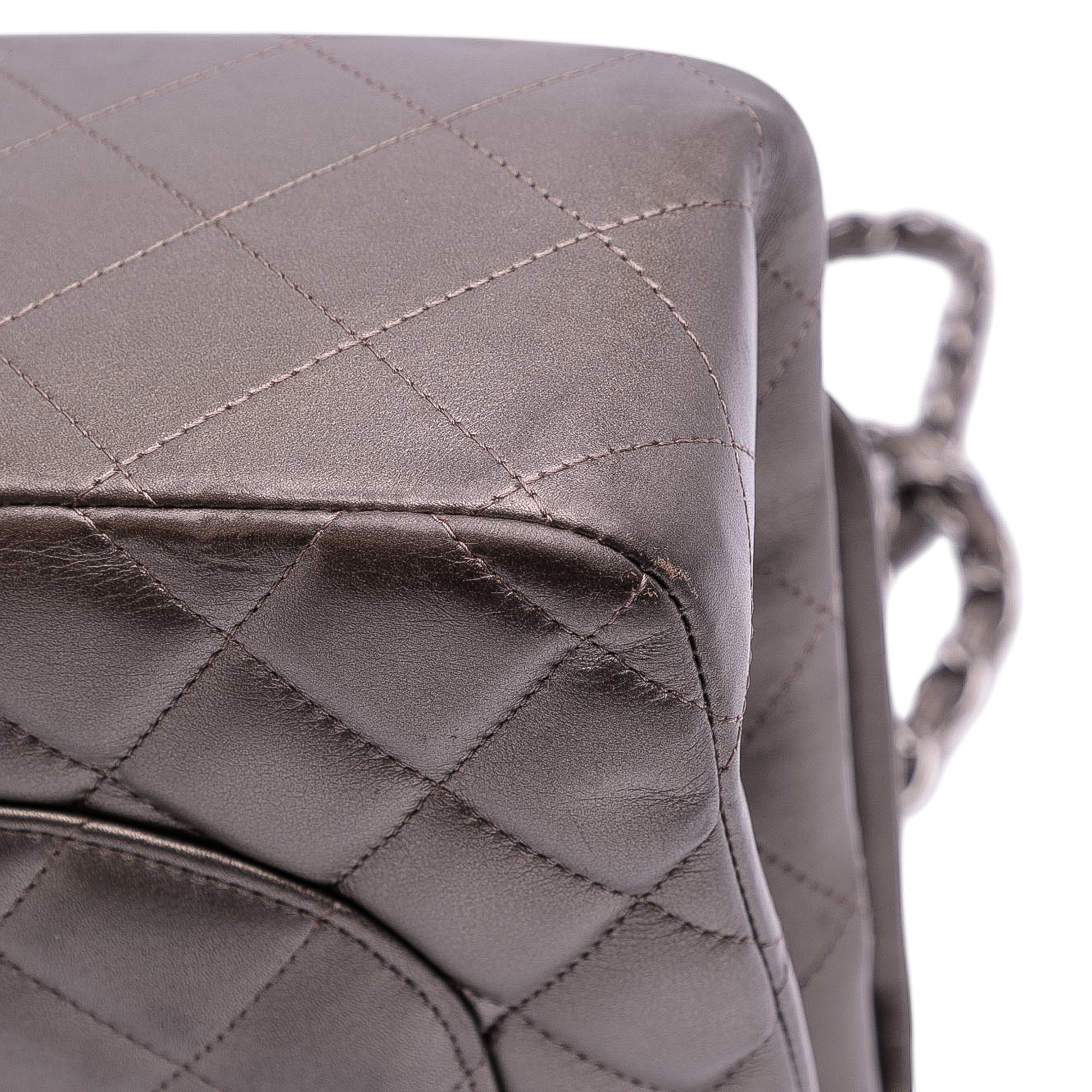 Jumbo Classic Lambskin Double Flap