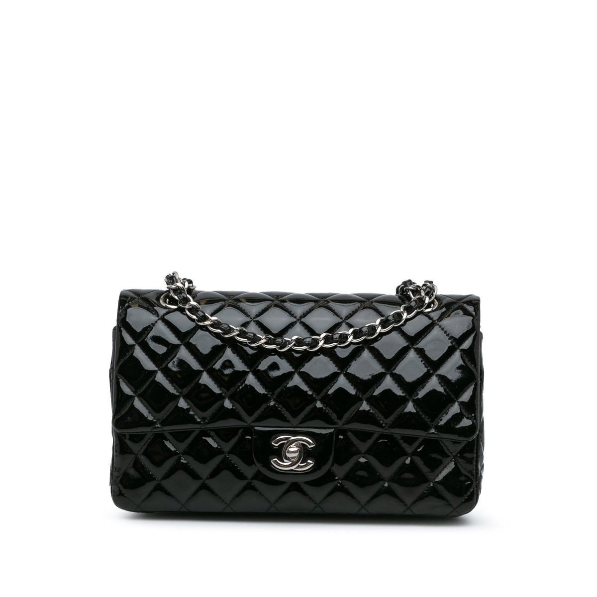 Medium Classic Patent Double Flap