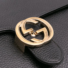 Medium Dollar Calfskin Interlocking G Crossbody