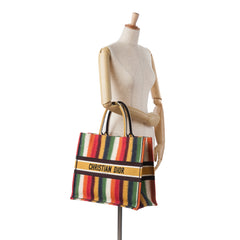 Large Striped Book Tote