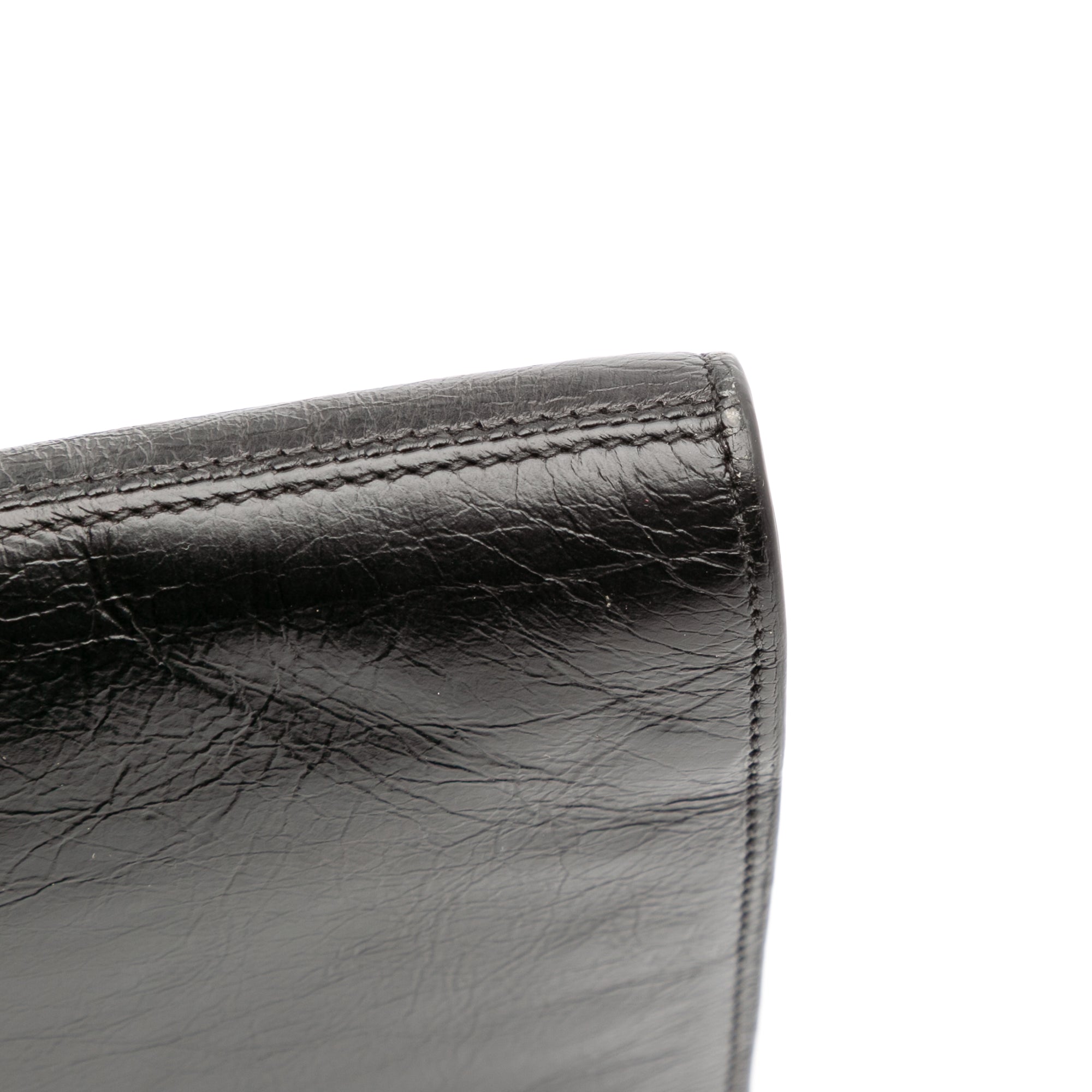 Textured Patent Belle de Jour Clutch
