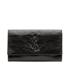 Textured Patent Belle de Jour Clutch
