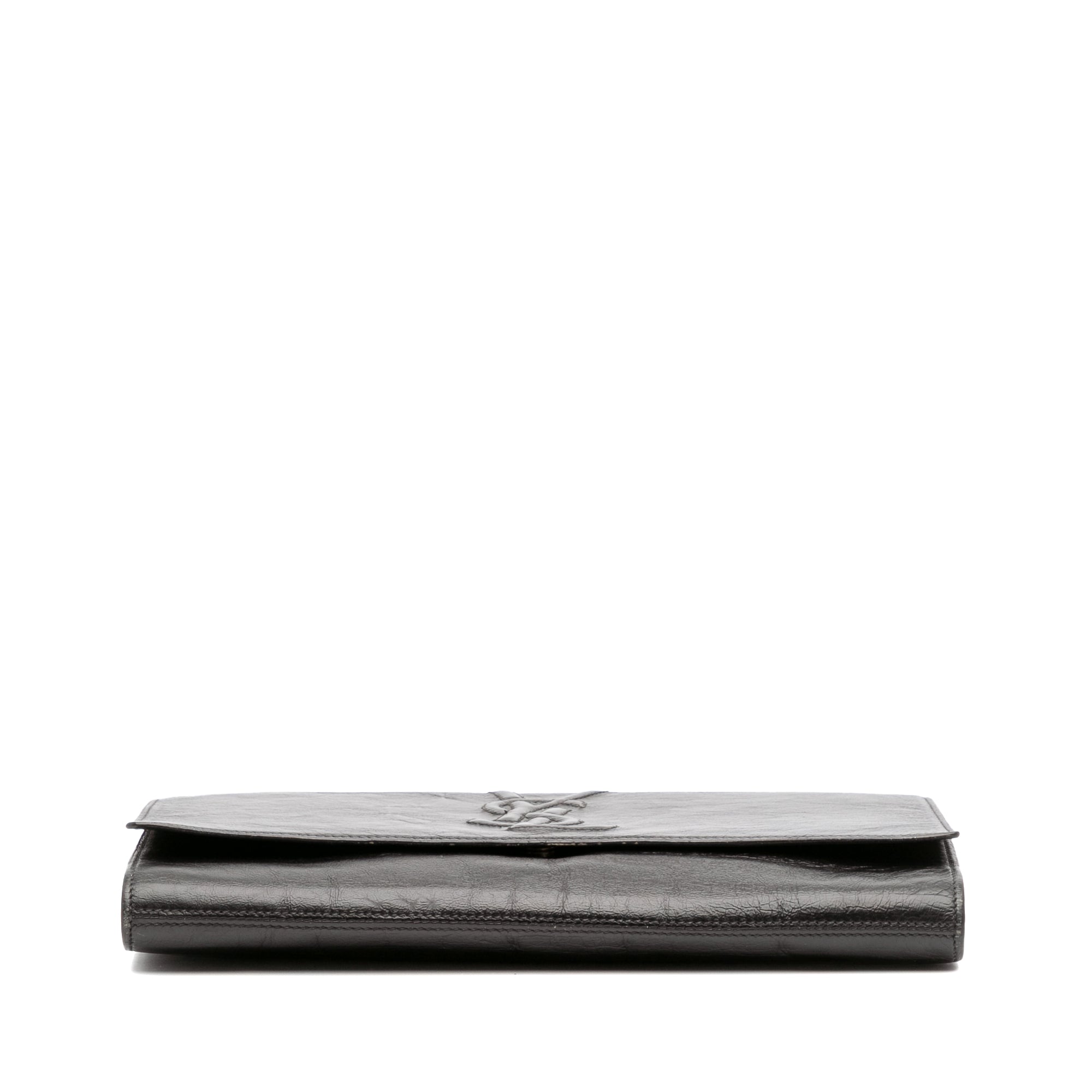 Textured Patent Belle de Jour Clutch