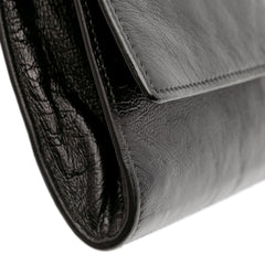 Textured Patent Belle de Jour Clutch