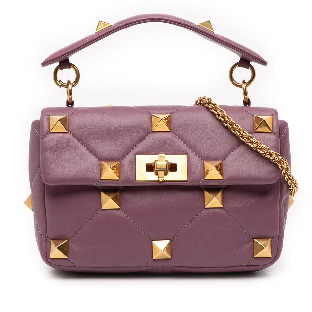 Medium Nappa Roman Stud Satchel