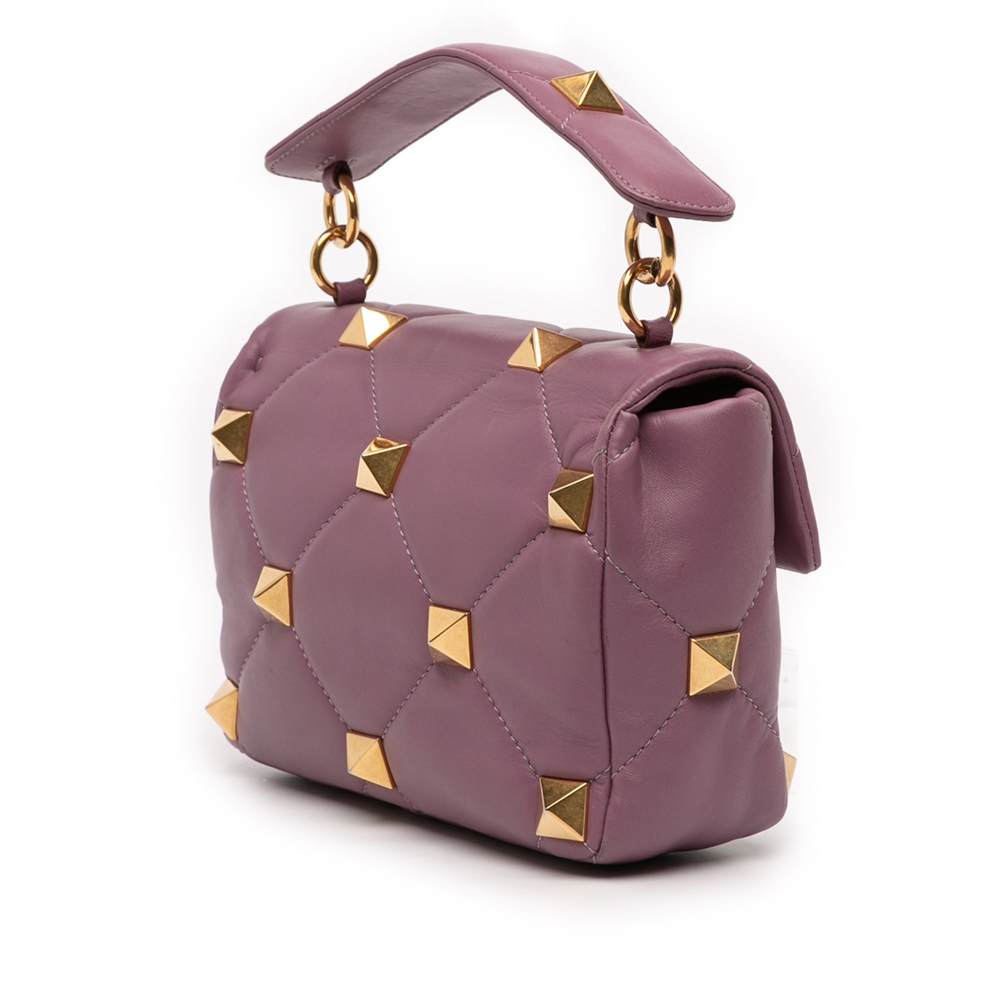 Medium Nappa Roman Stud Satchel