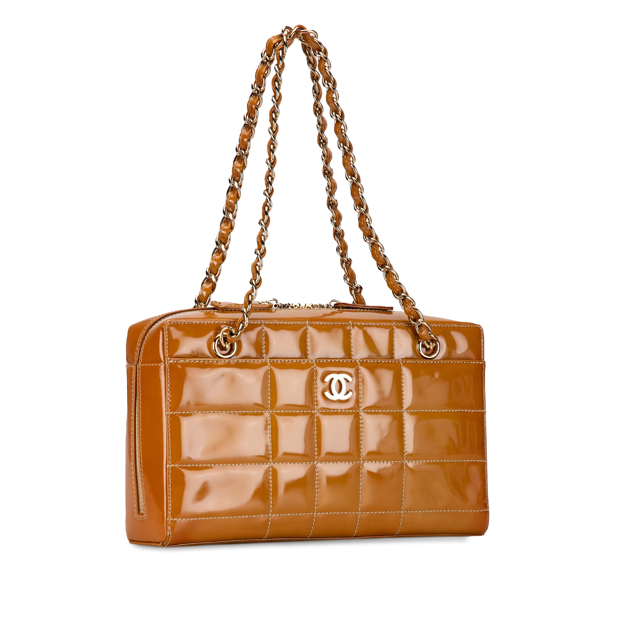 CC Chocolate Bar Patent Shoulder Bag_1