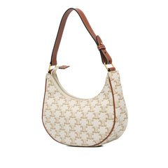 Triomphe Coated Canvas Ava Shoulder Bag