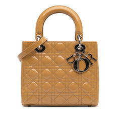 Medium Patent Cannage Lady Dior