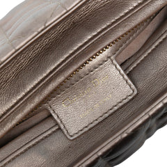 Medium Metallic Lambskin Cannage Lady Dior