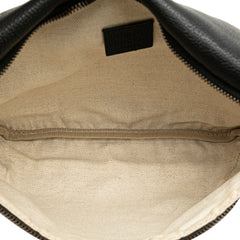 Grained Calfskin Logo Belt Bag