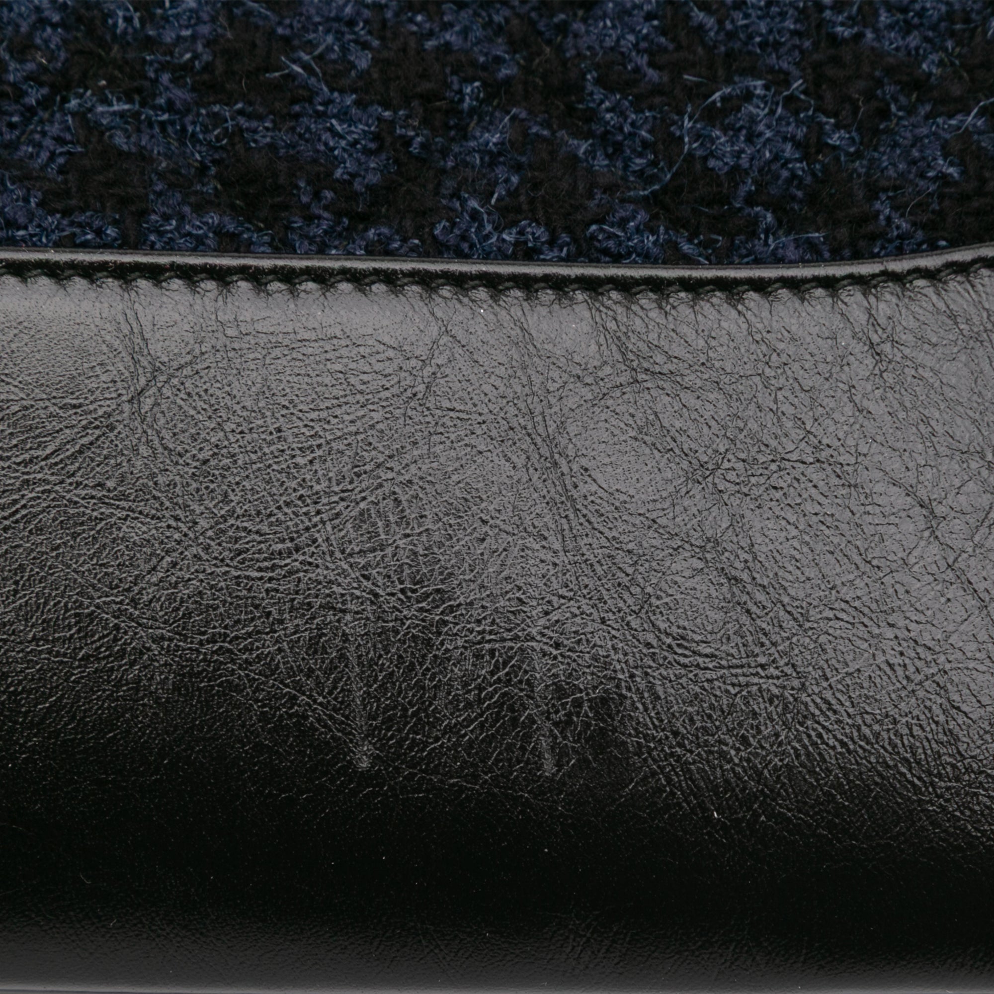 Quilted Tweed and Calfskin Embroidered Gabrielle Clutch