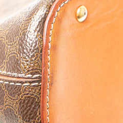 Mini Macadam Coated Canvas Dome Satchel