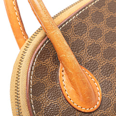 Mini Macadam Coated Canvas Dome Satchel