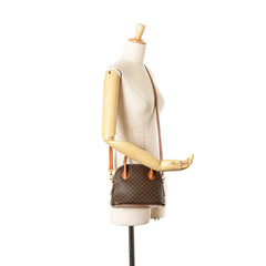 Mini Macadam Coated Canvas Dome Satchel