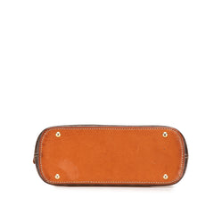 Mini Macadam Coated Canvas Dome Satchel