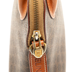 Mini Macadam Coated Canvas Dome Satchel