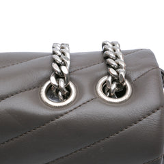Large Leather Monogram Matelasse LouLou Shoulder Bag